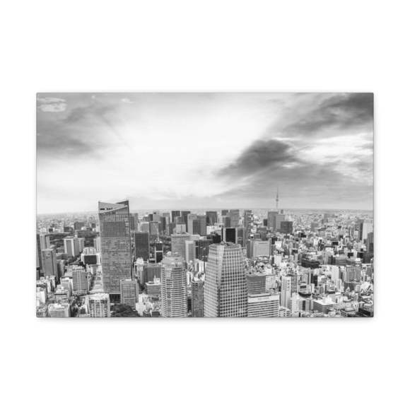 Tokyo Black And White Skyline Canvas Artwork Breathtaking Stunning Cityscape for - Picture 2 of 2